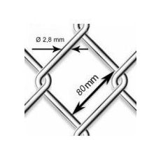 Pletivo oborové Zn - drôt Ø 2,8mm; oko 80mm; výška 125cm