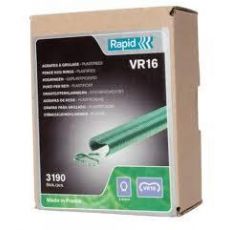 Spony RAPID VR16, Zelené, Bal. 3190 ks