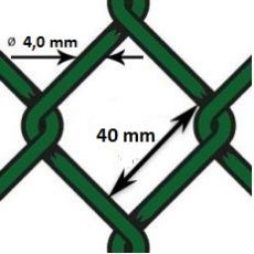 Pletivo poplastované PVC - drôt Ø 4,0mm; oko 40mm; výška 125cm